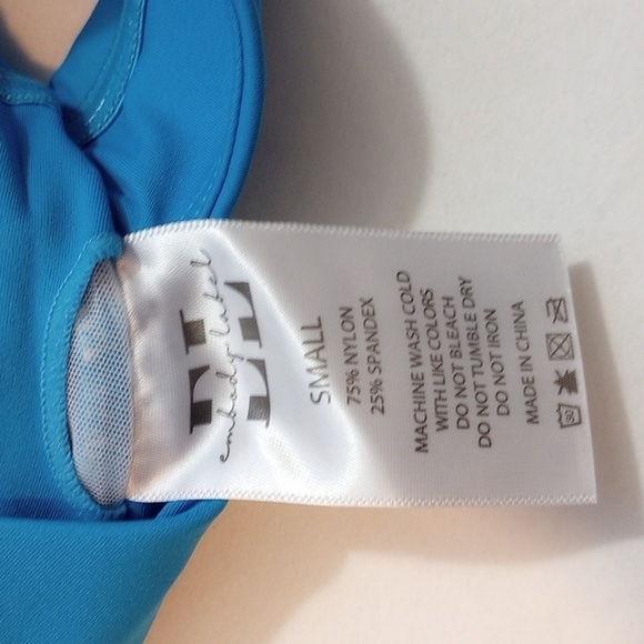 NWT Embody Label Womens Sports Bra Sz S Blue Workout Exercise Athletic Sport Run - Picture 5 of 6